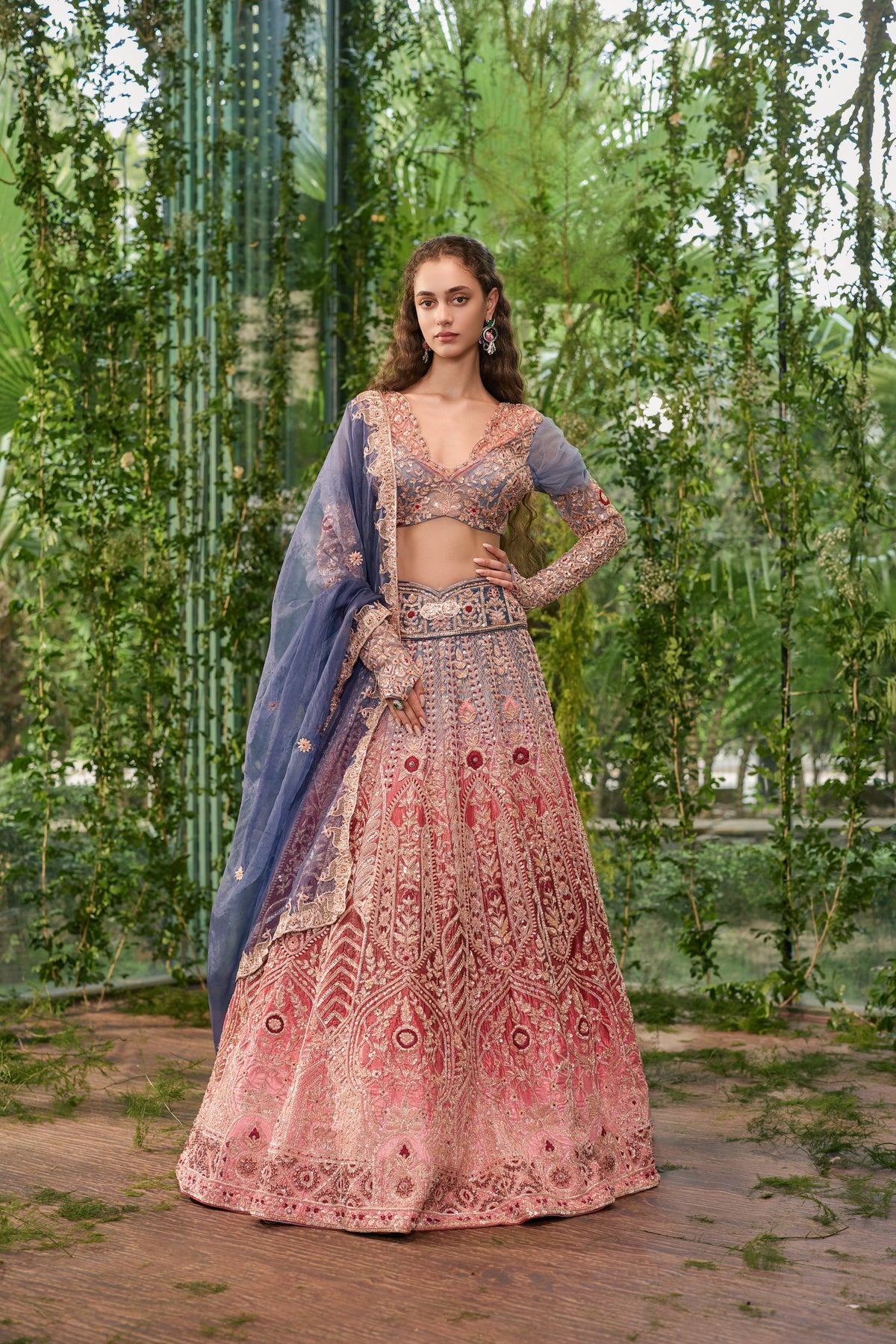 Dwirang - A Tale in Two Hues Lehenga