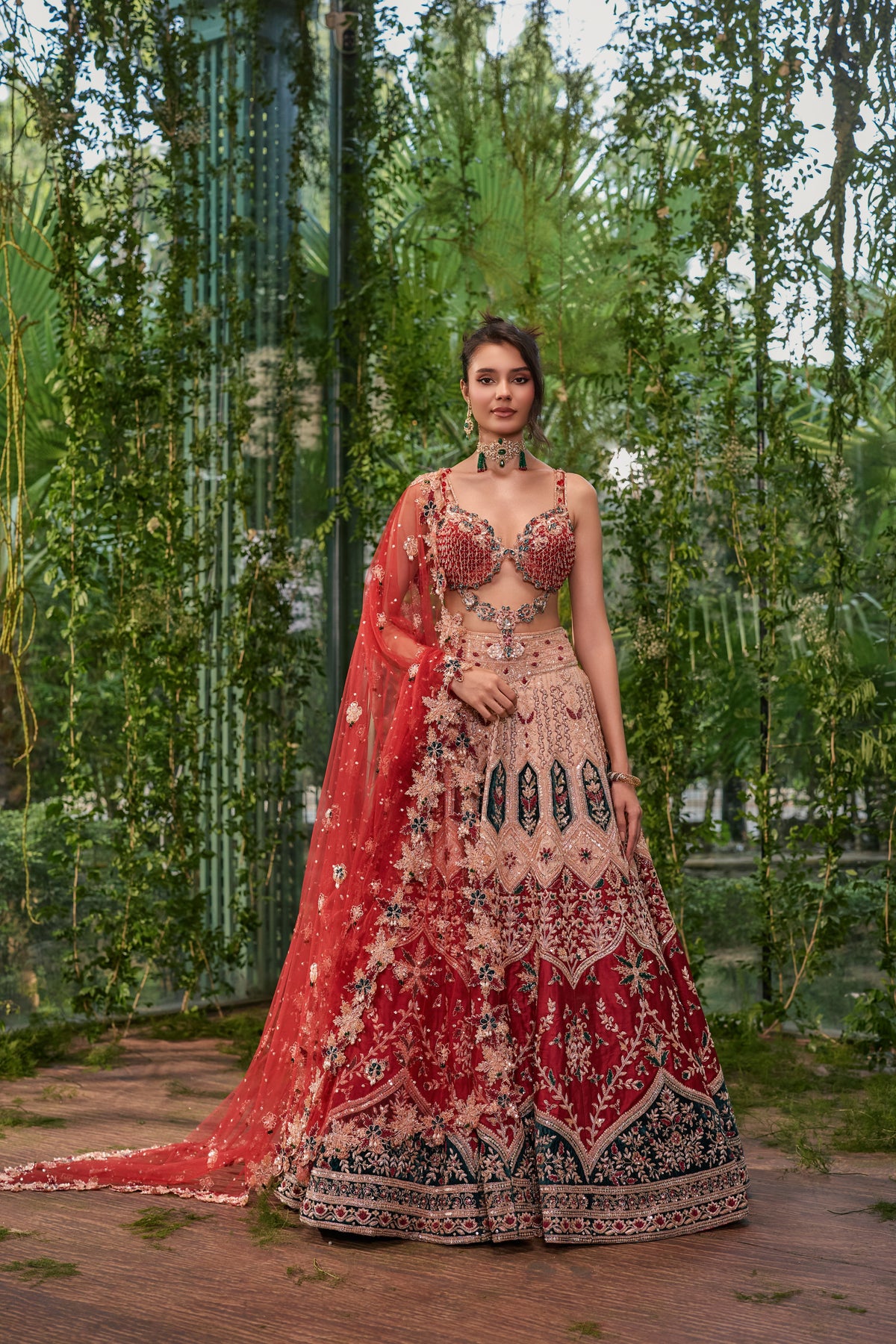 Rangrekha -The Peacock Palette Lehenga