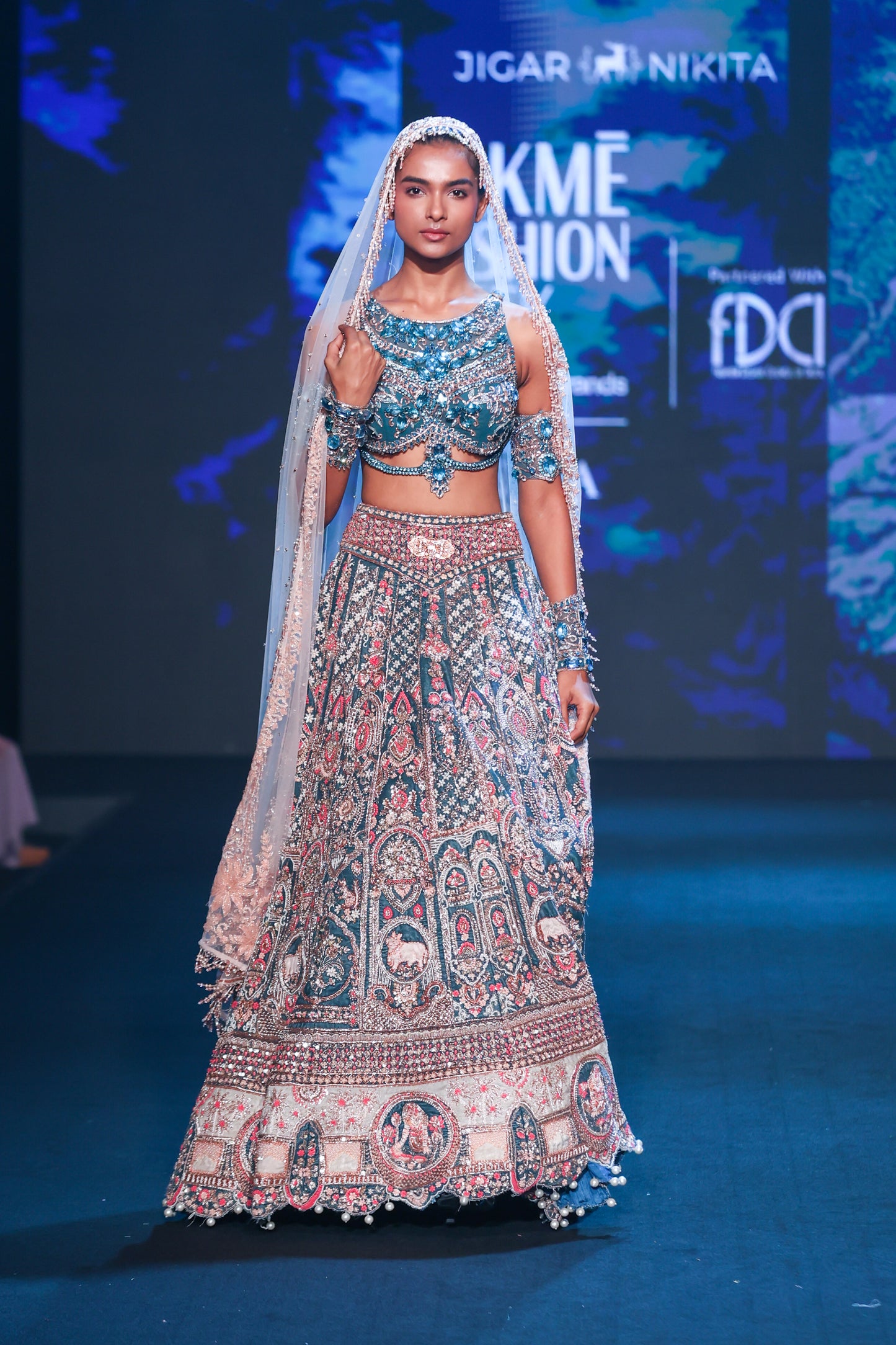 Neel Kamdhenu Lehenga Set