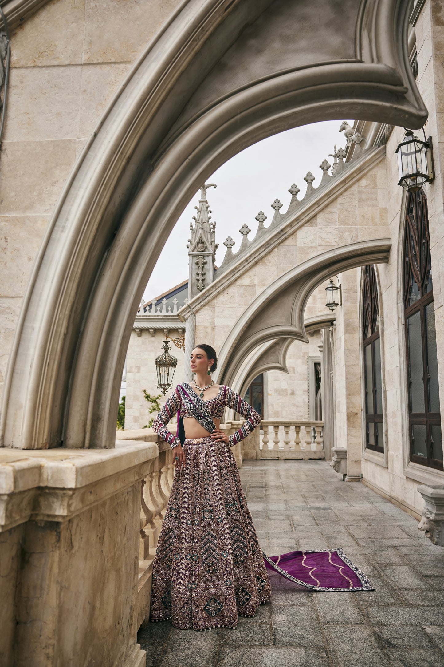 Whisper of Wine Lehenga Set