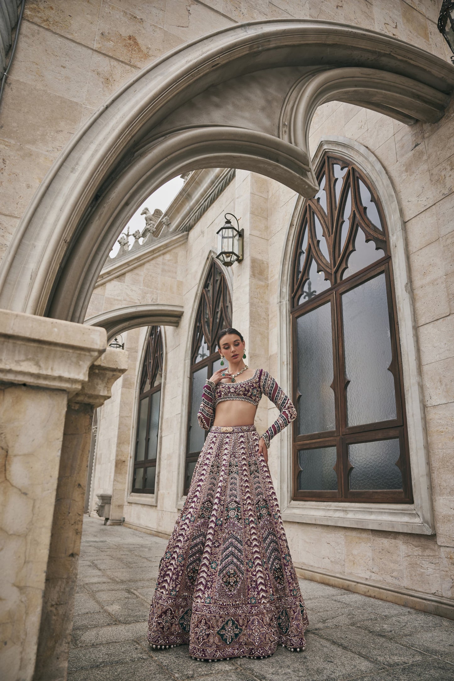 Whisper of Wine Lehenga Set