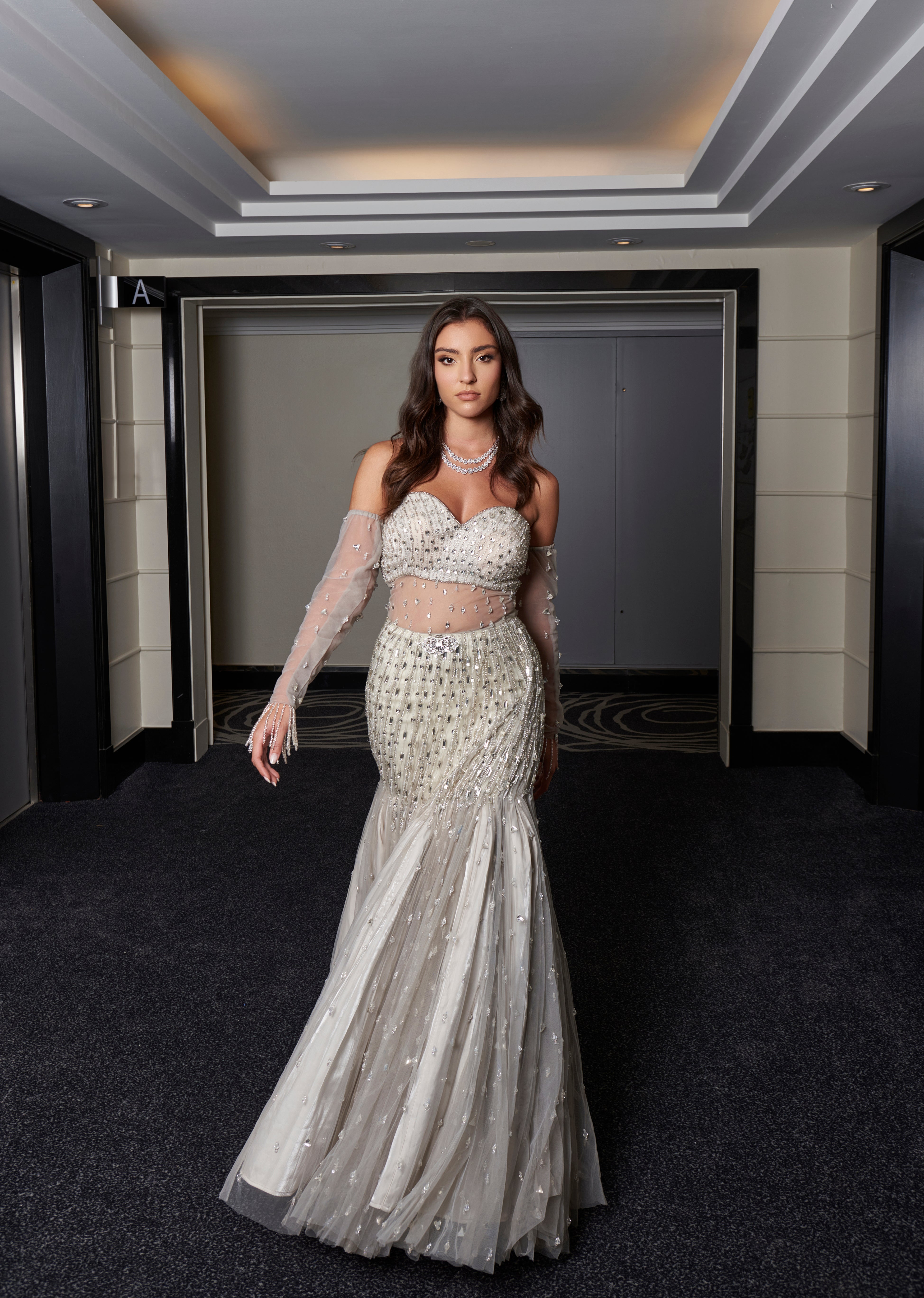 Grey Fishcut Gown – Jigar & Nikita