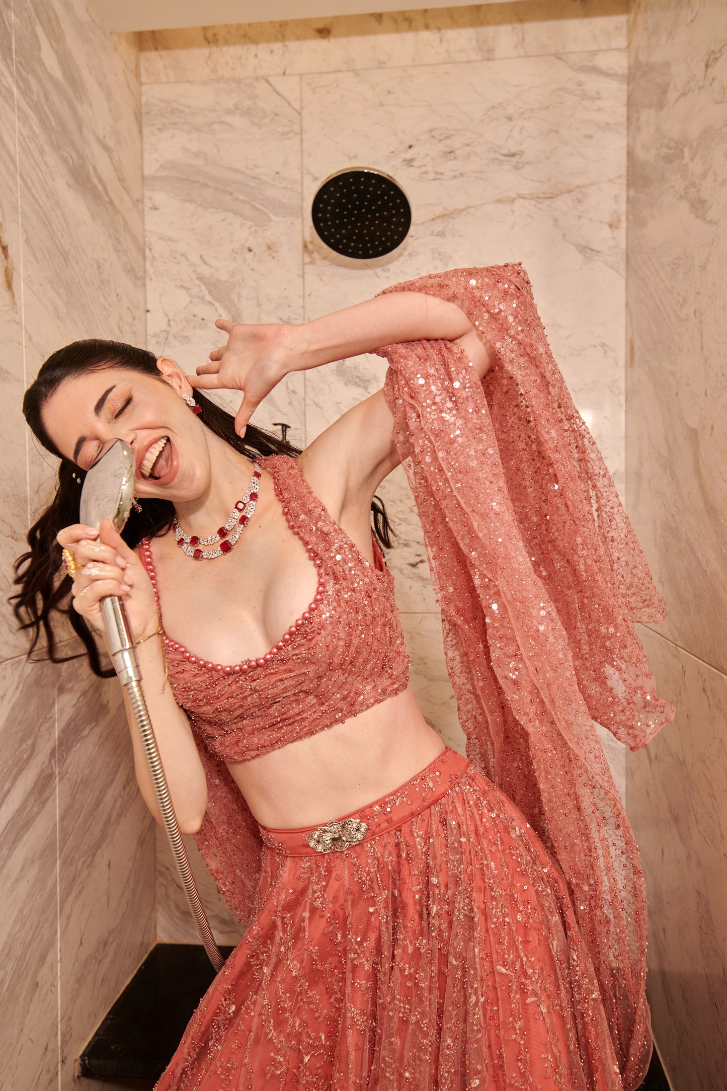 Rose Dust Lehenga Set