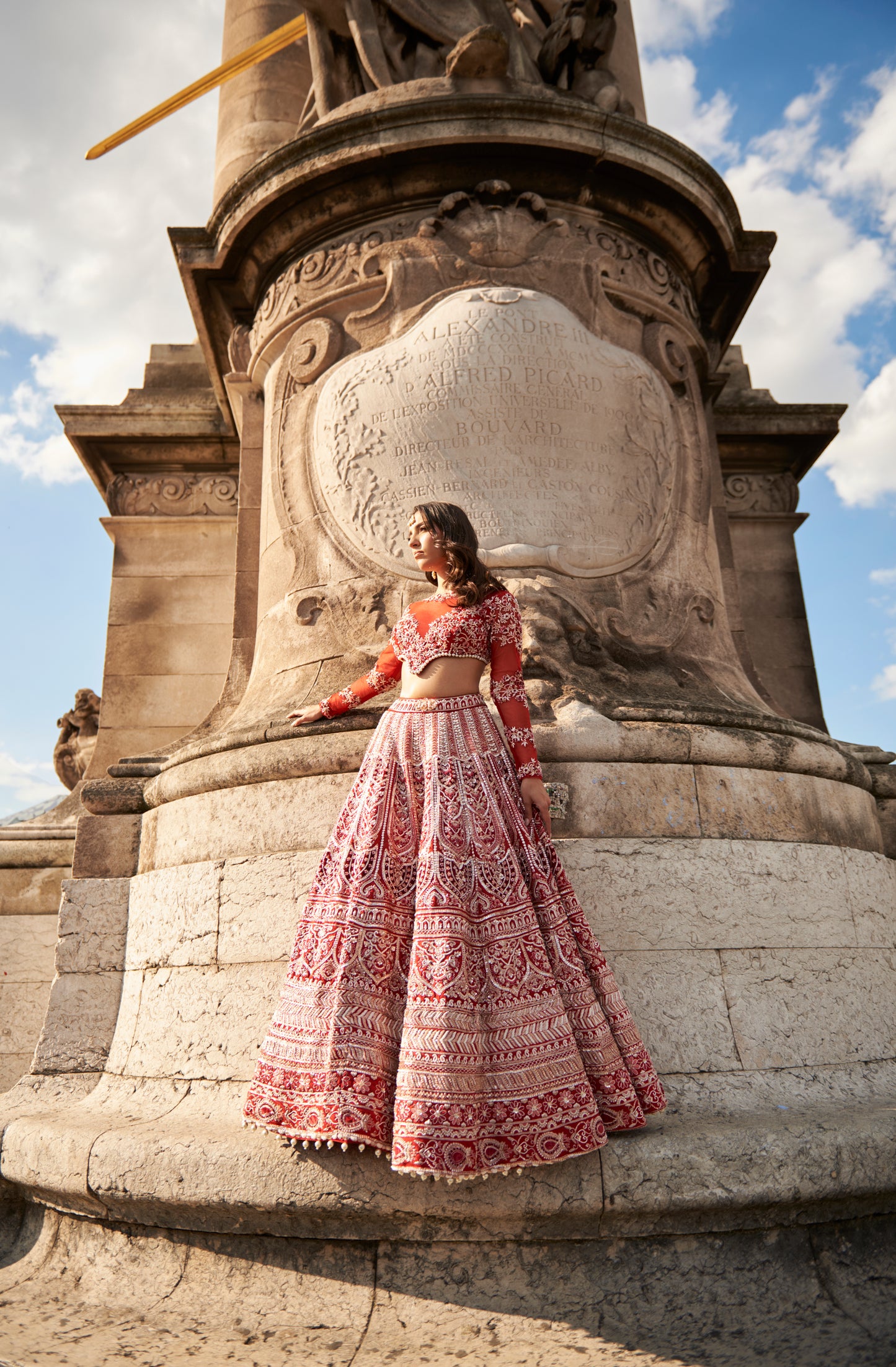 Full sleeve - Red Lehenga Set