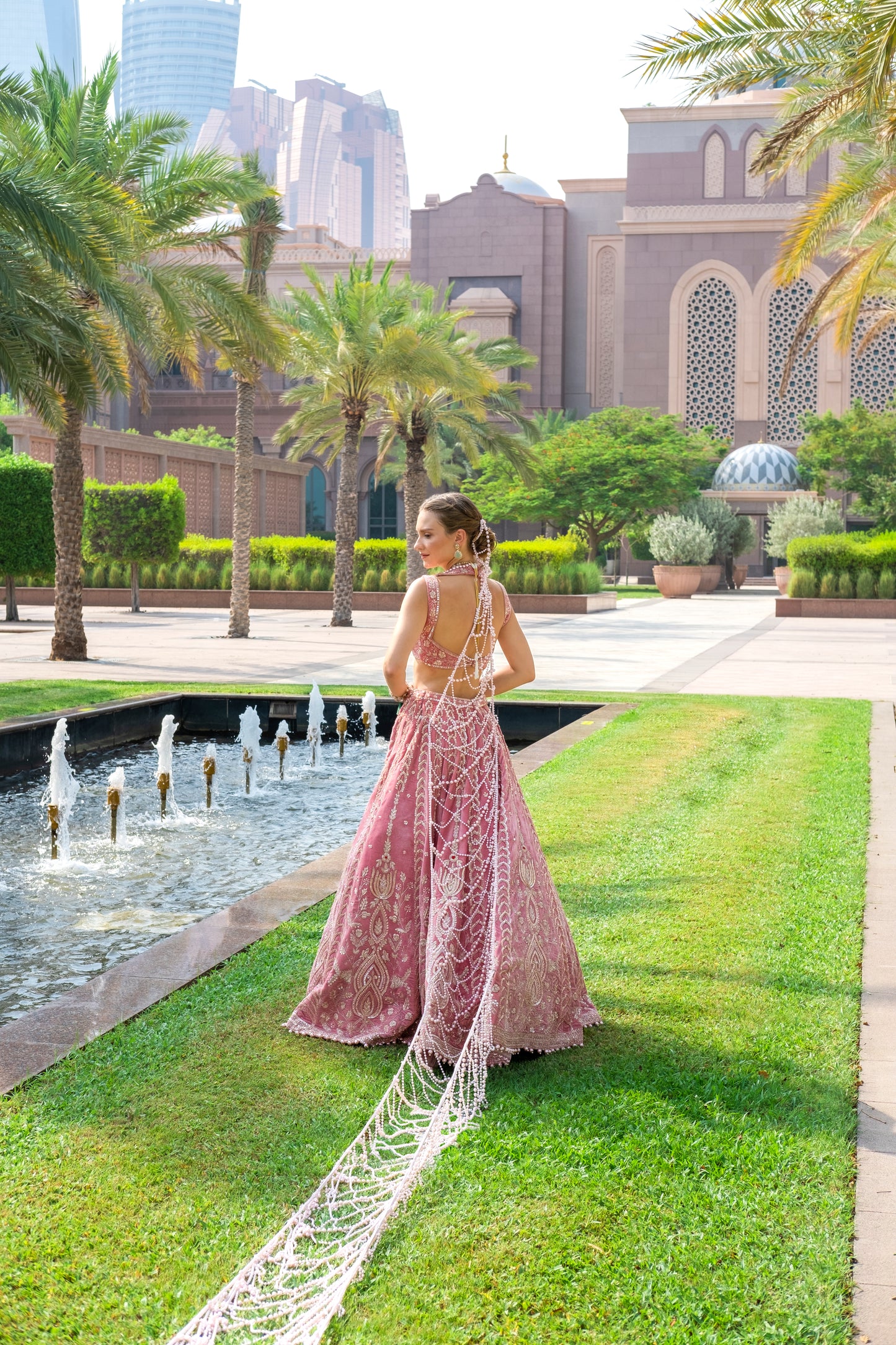 Victoria Rose Pink Lehenga set