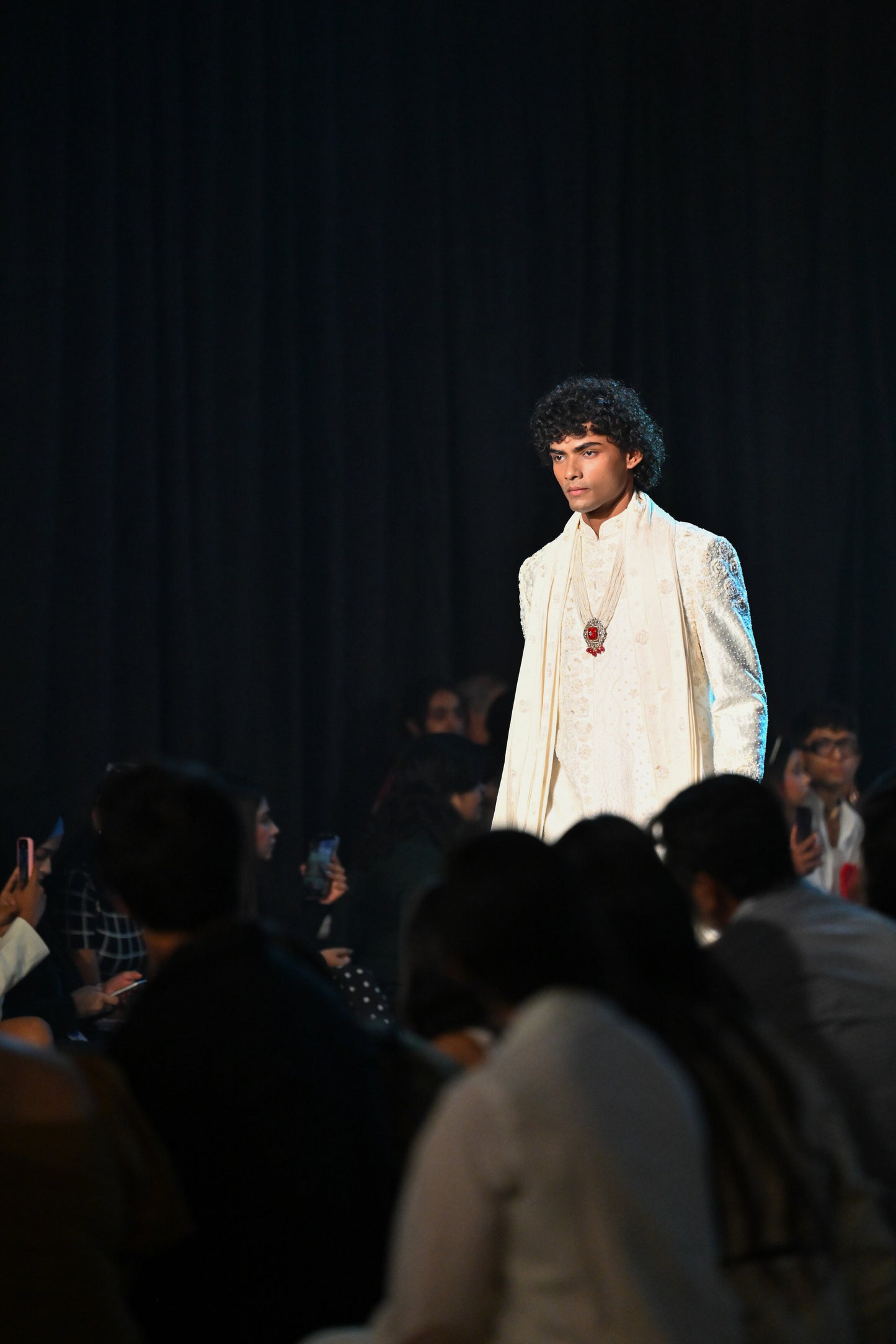 White Monotone Sherwani