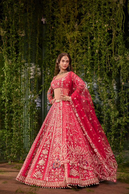 Mayura - The imperial peacock lehenga