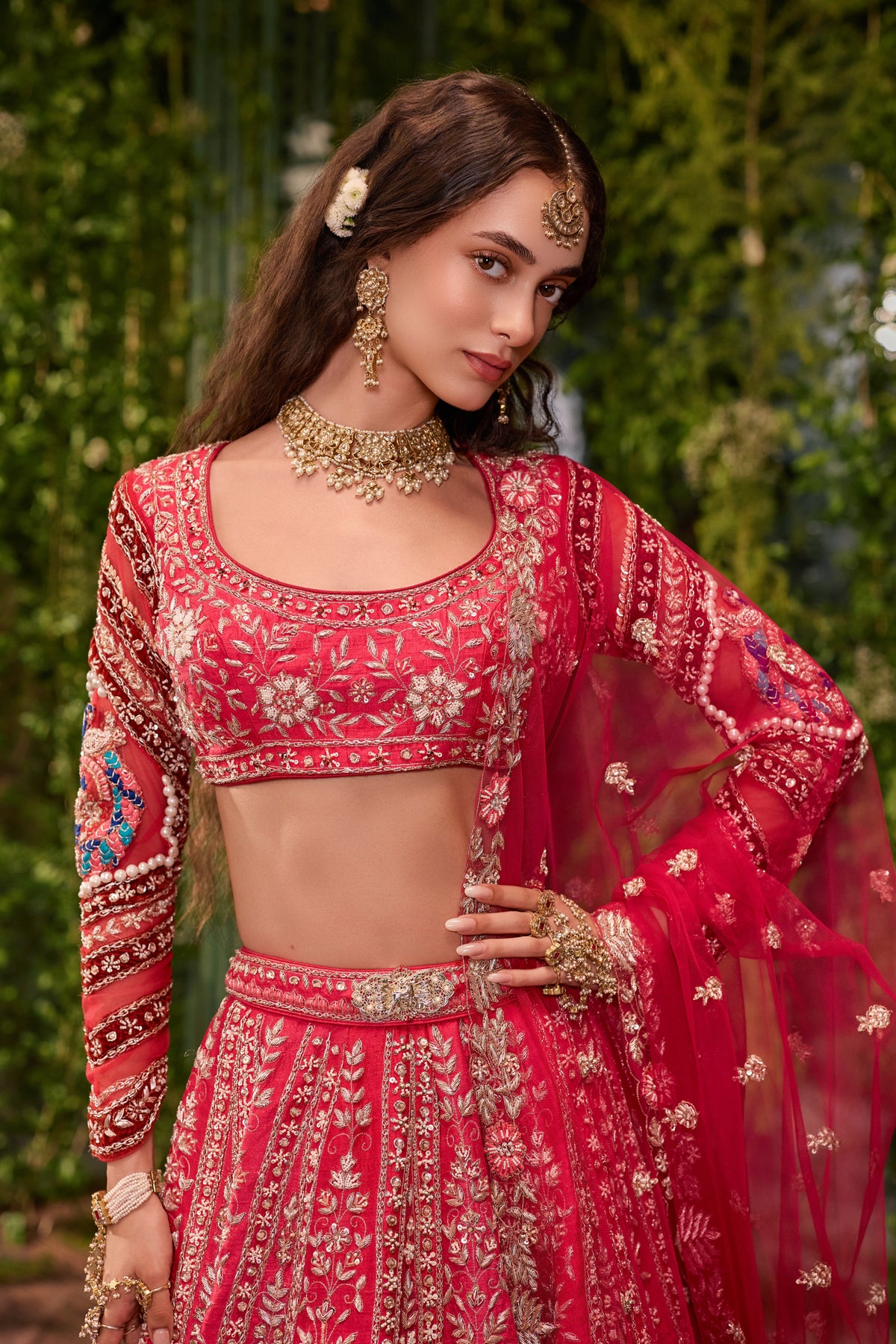 Mayura - The imperial peacock lehenga