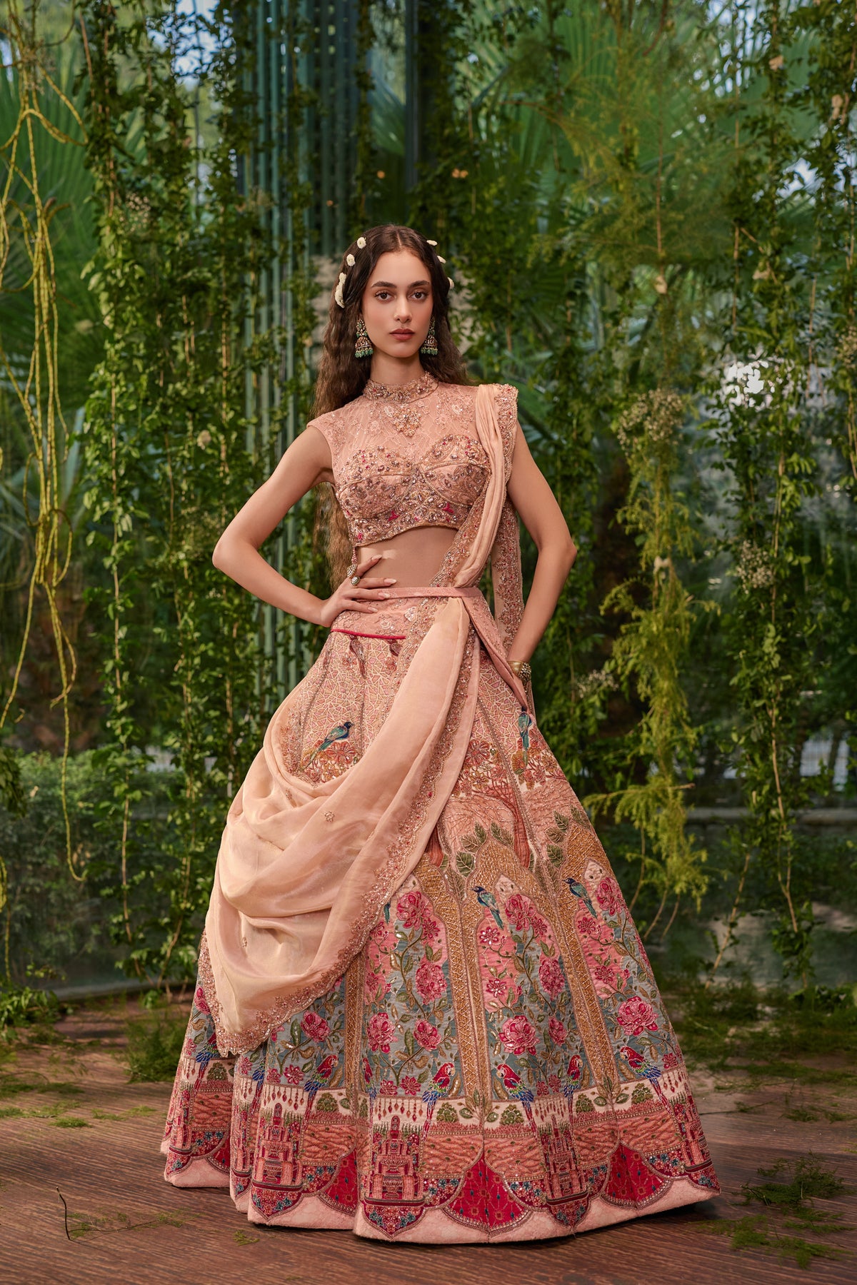 Gulnaar - The Rose Garden lehenga