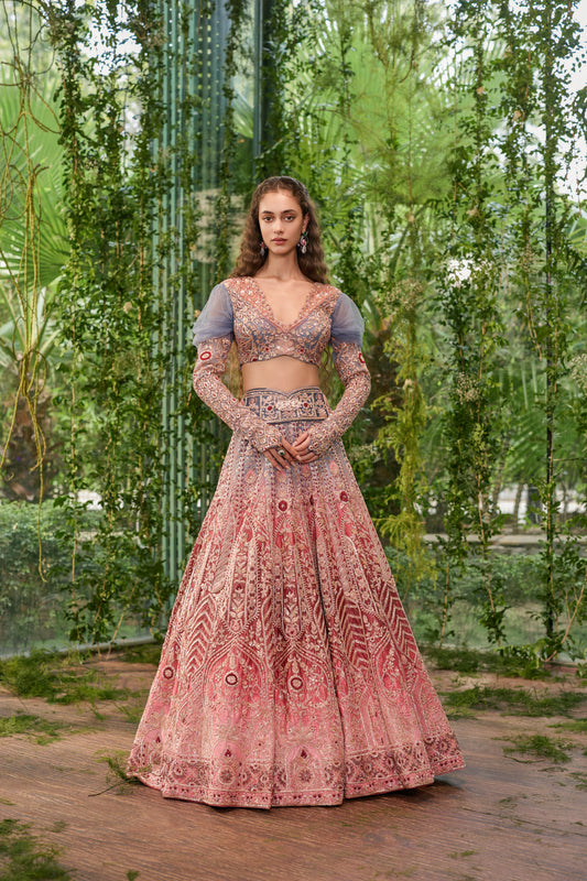 Dwirang - A Tale in Two Hues Lehenga