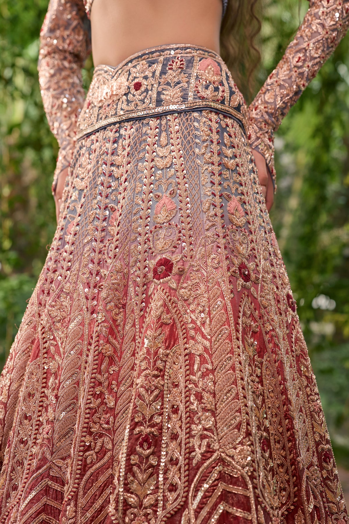 Dwirang - A Tale in Two Hues Lehenga