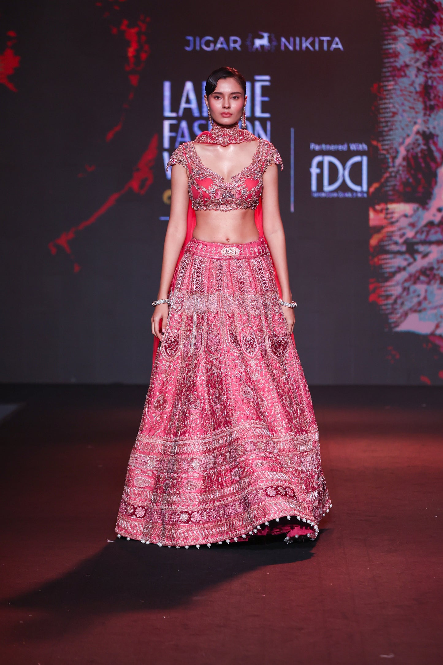 Dusk in Blossam Lehenga set