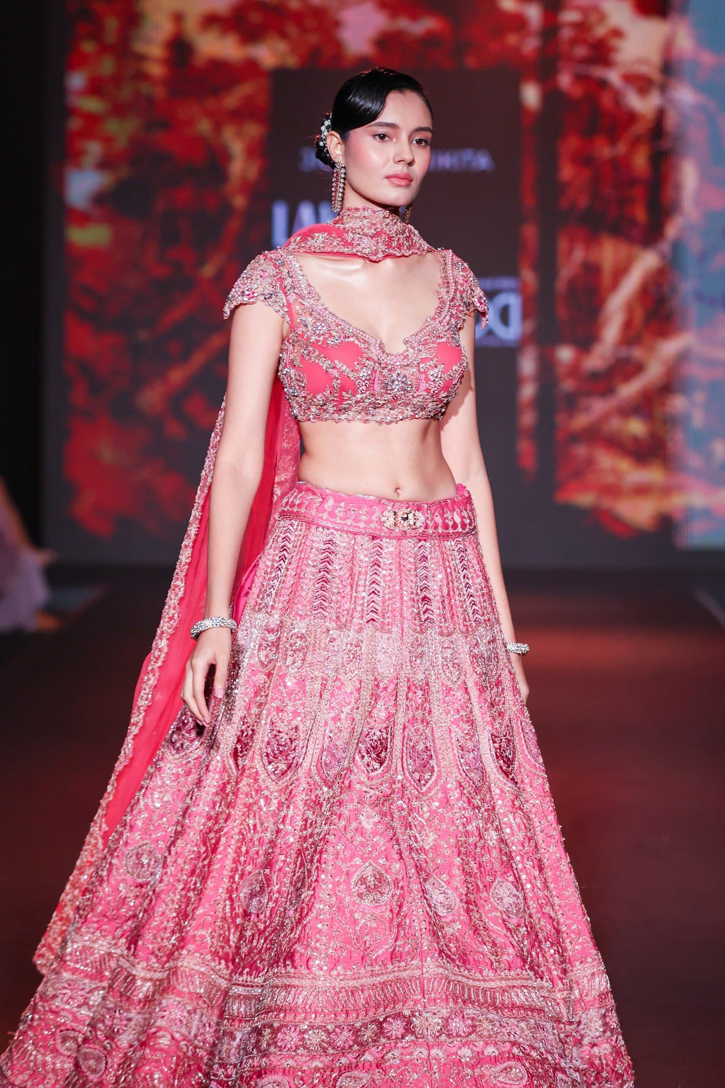 Dusk in Blossam Lehenga set