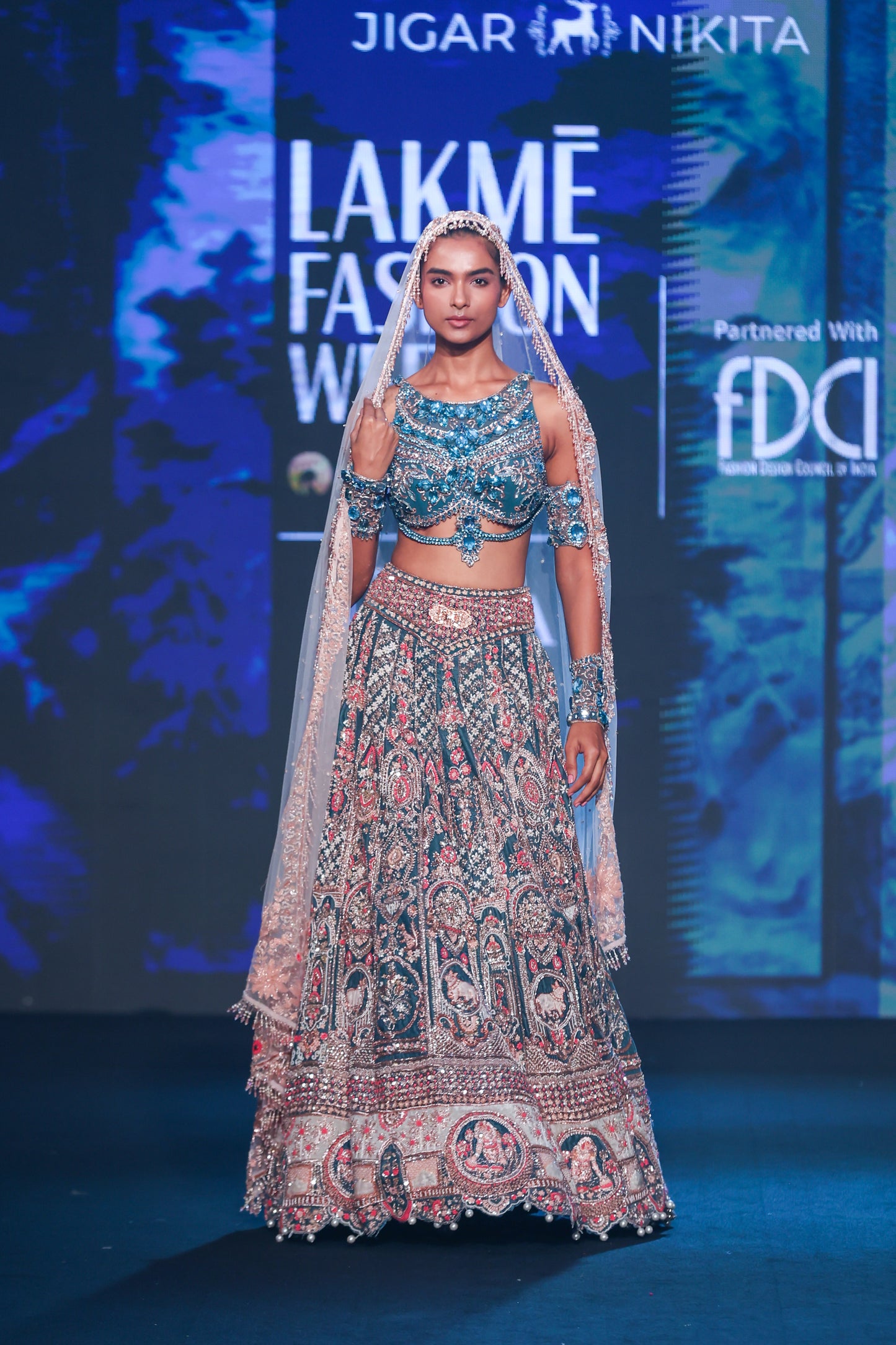 Neel Kamdhenu Lehenga Set