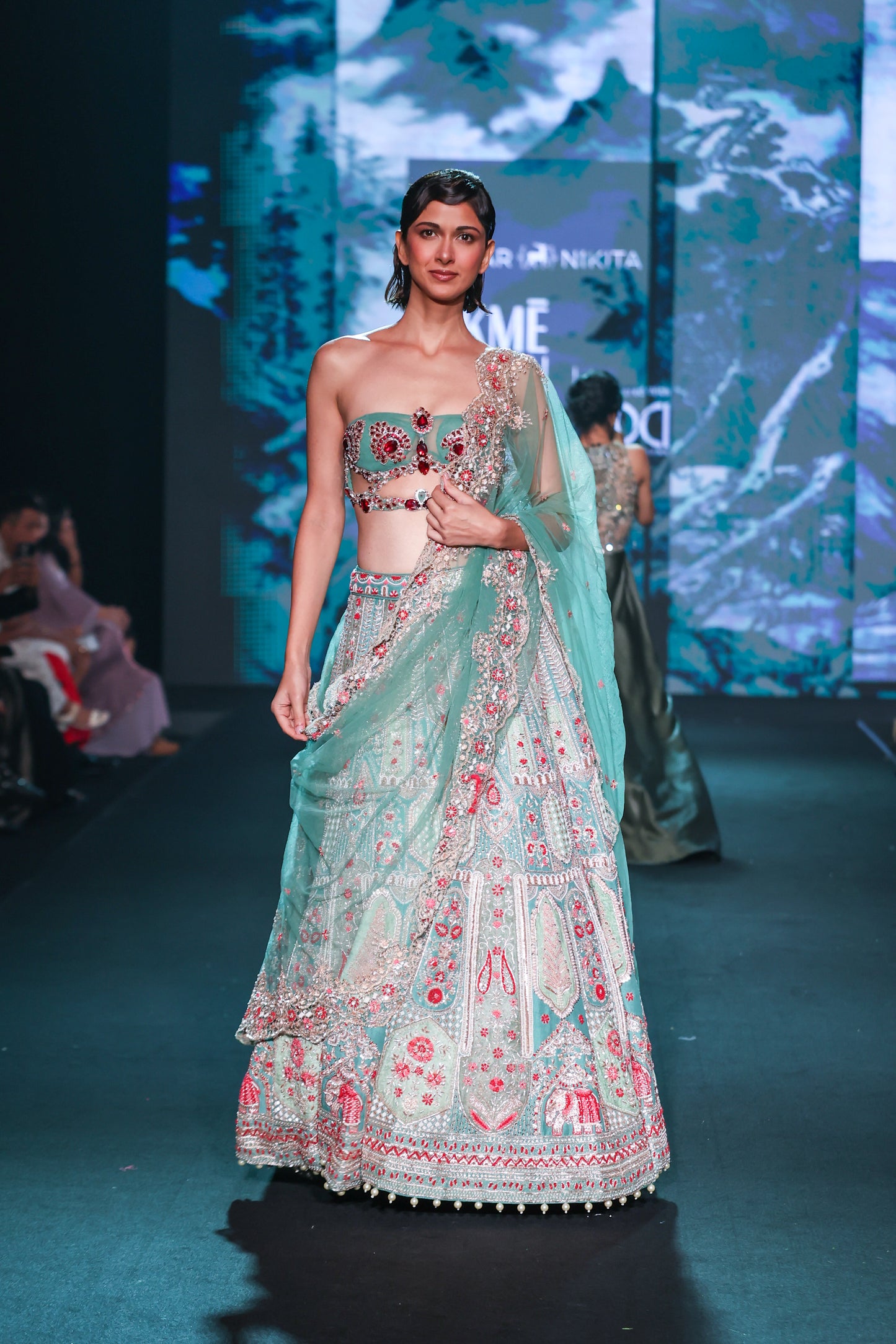 Ruby Rajwadi Lehenga