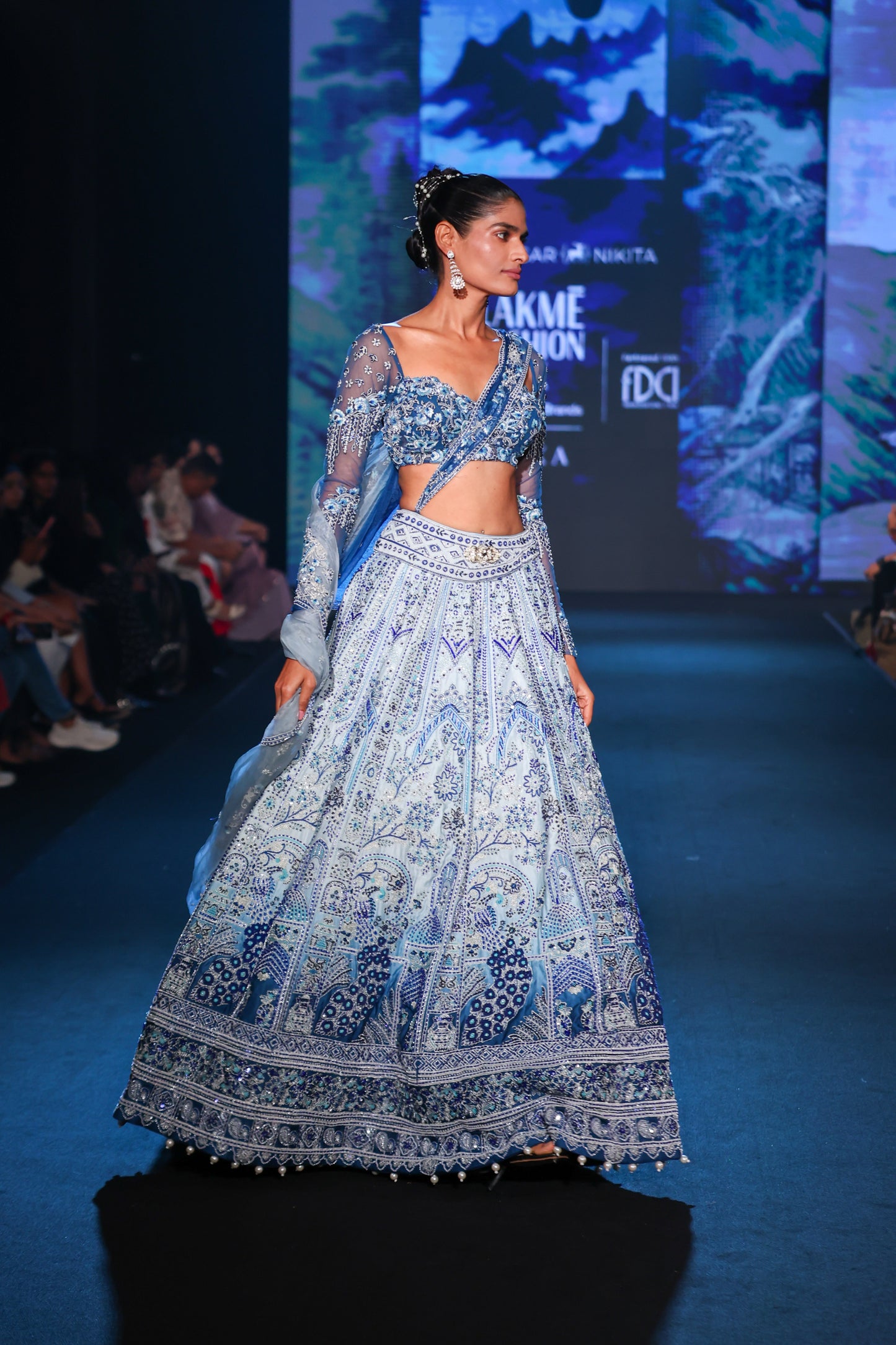 Peacock Ombre Lehenga set