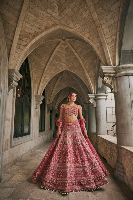 Dusk in Blossom Lehenga set