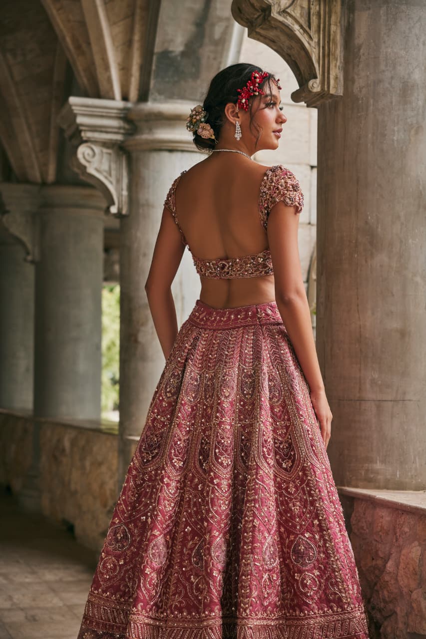 Dusk in Blossom Lehenga set