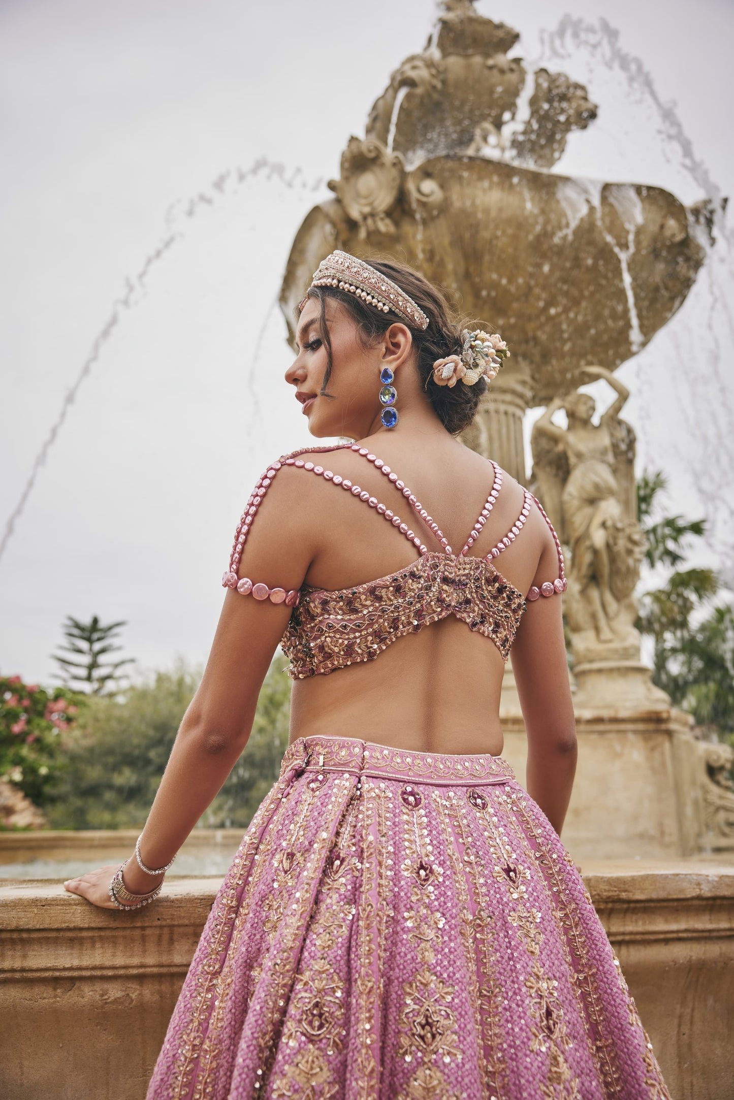 Flamingo Flounce Lehenga Set