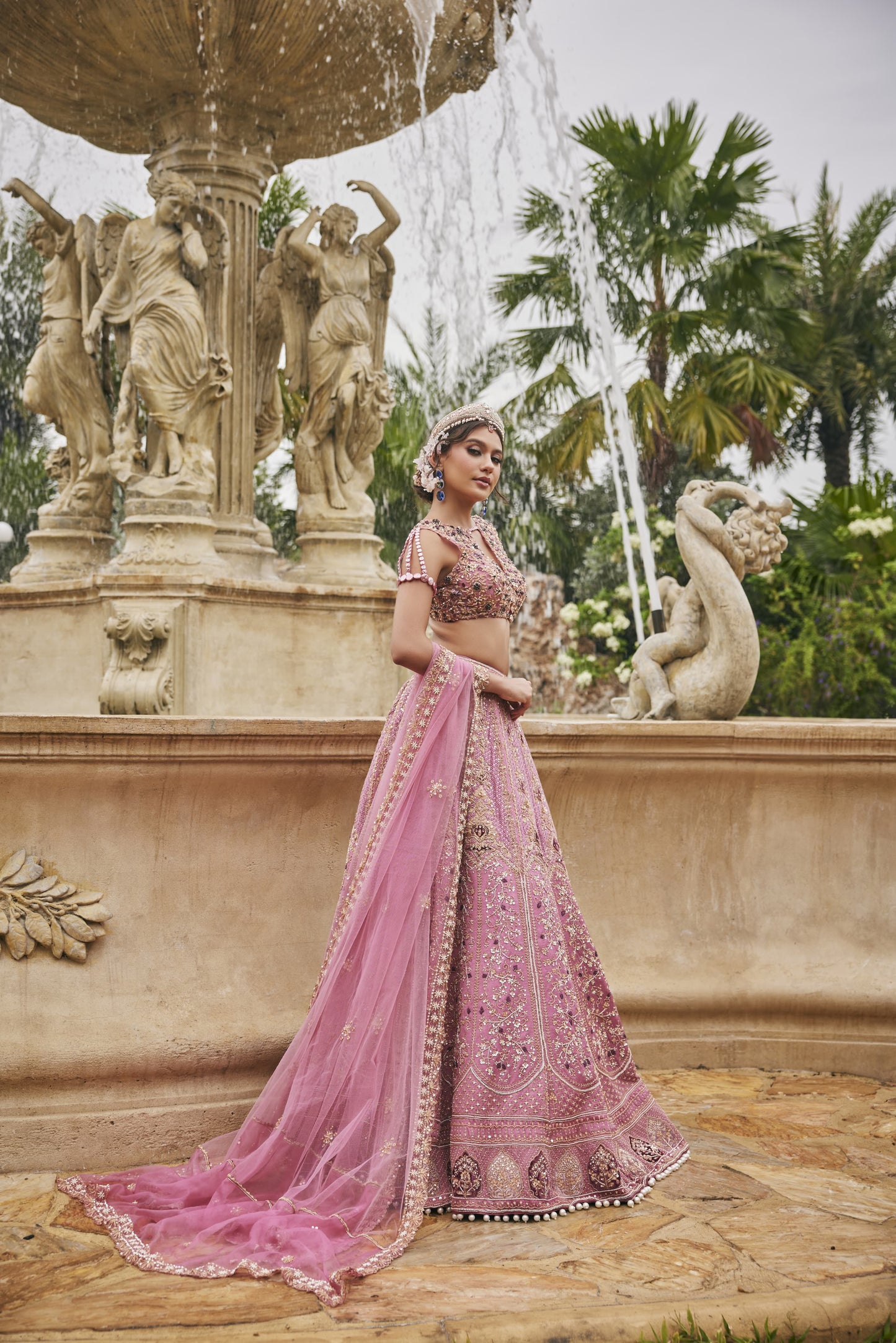 Flamingo Flounce Lehenga Set
