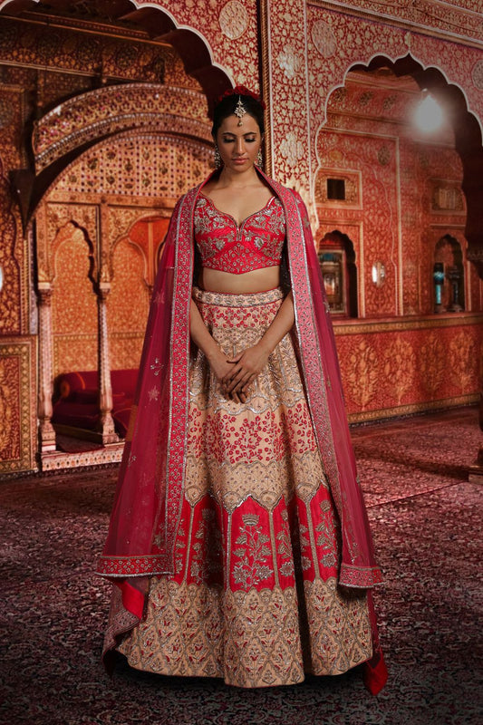 Pastel Peach Lehenga