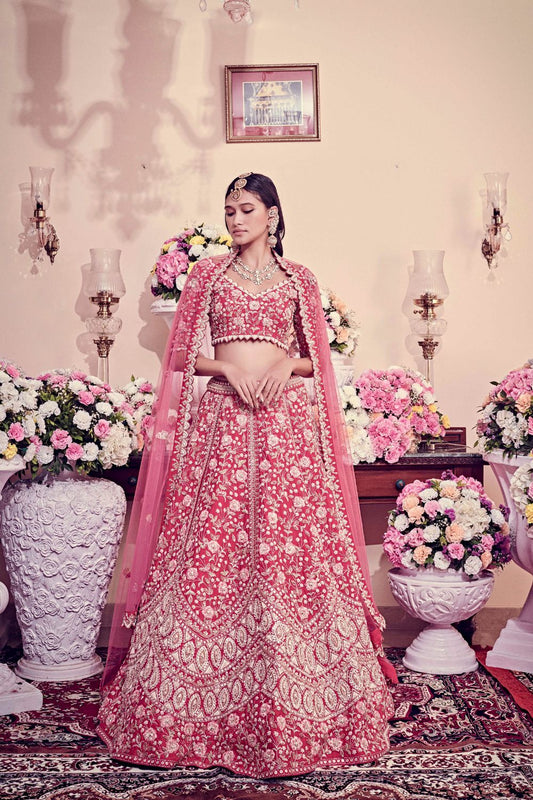 Ruby Pink Lehenga