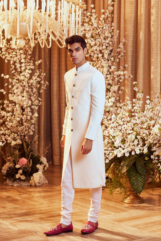 Ivory White Sherwani