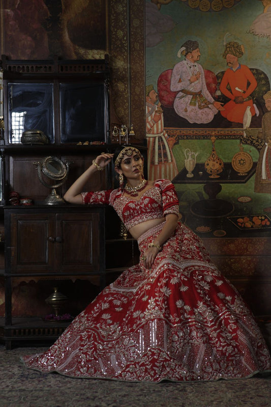 Red Lehenga