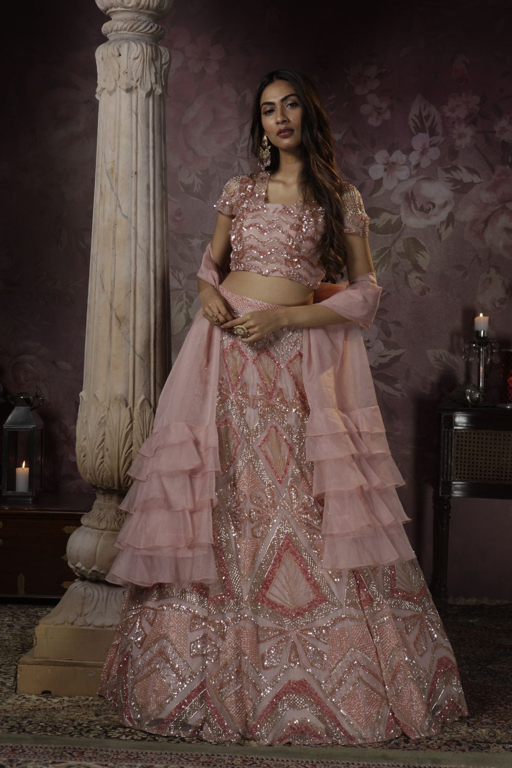 Peach Lehenga