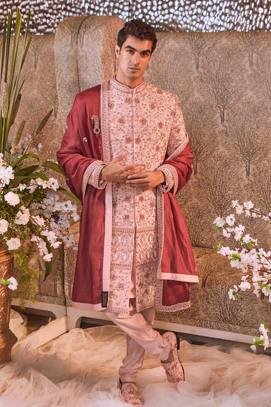 Rose Smoke Sherwani