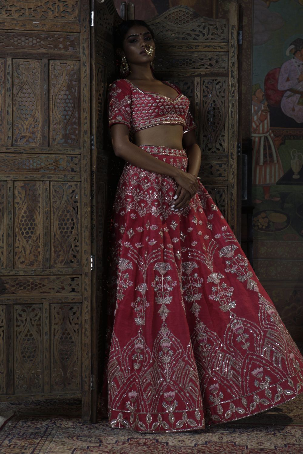 Red Lehenga