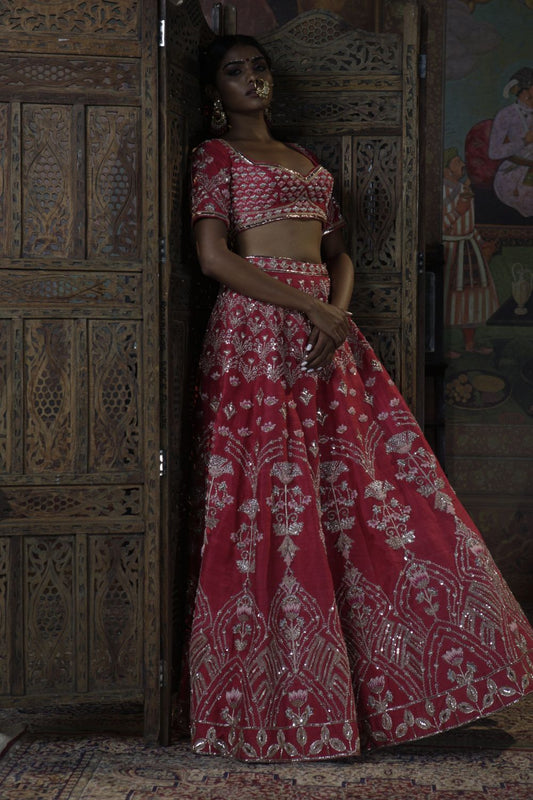 Red Lehenga