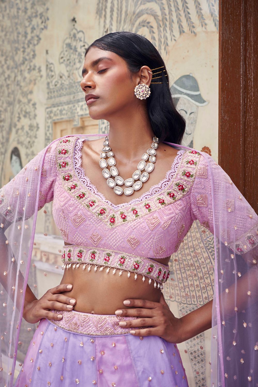 Lilac Lehenga