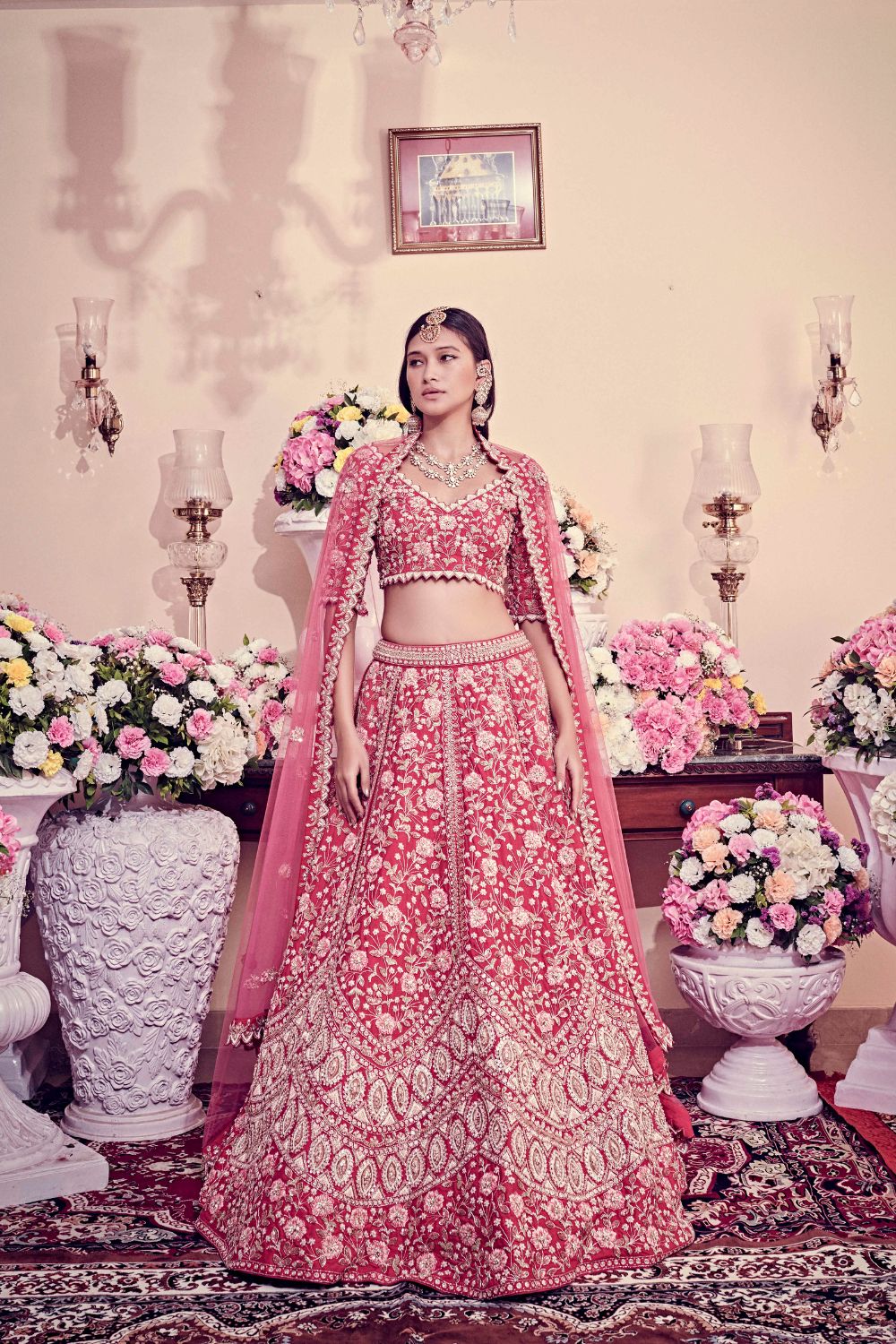 Ruby Pink Lehenga