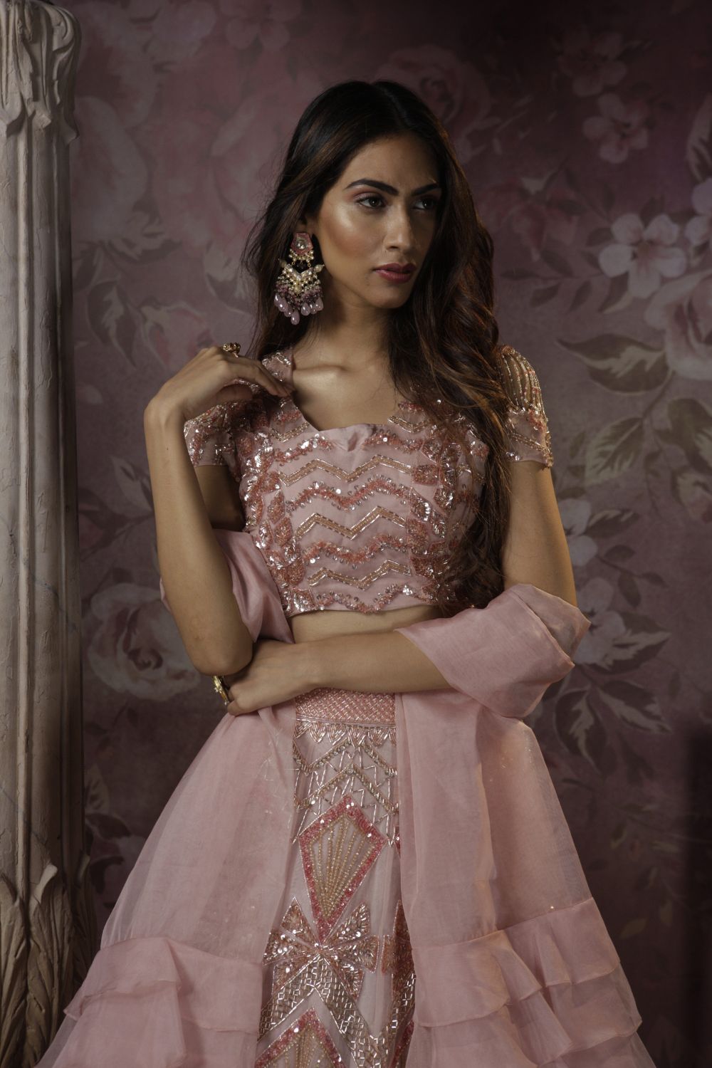 Peach Lehenga