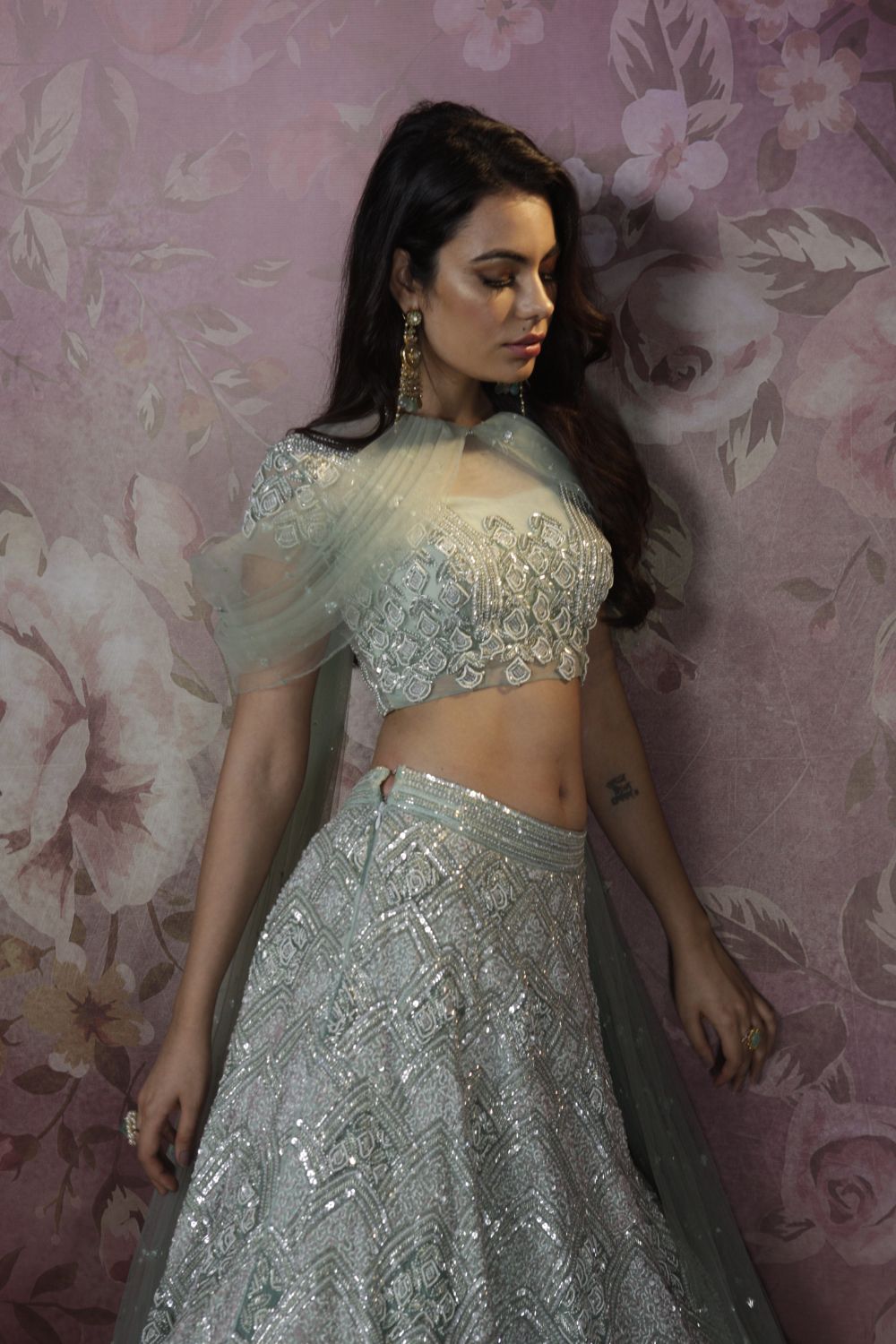 Aqua Blue Lehenga