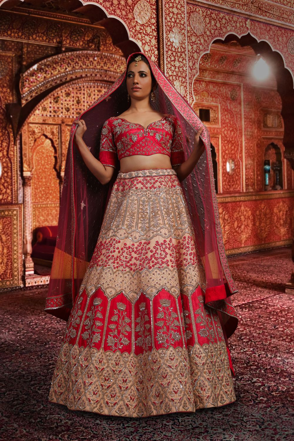 Pastel Peach Lehenga