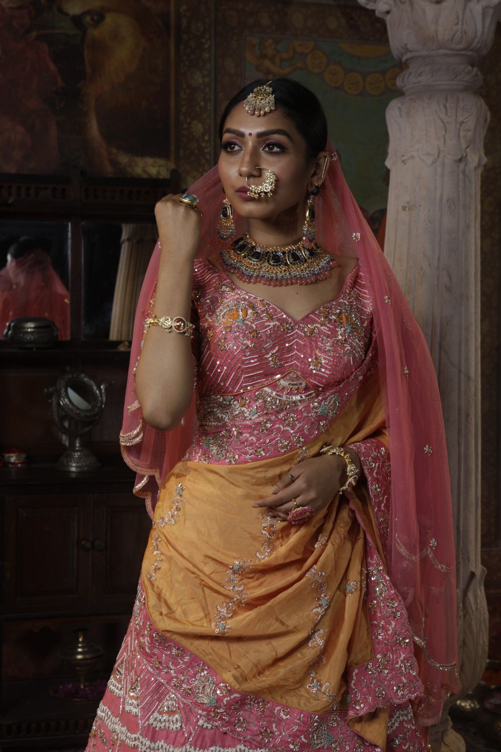 Salmon Pink Lehenga