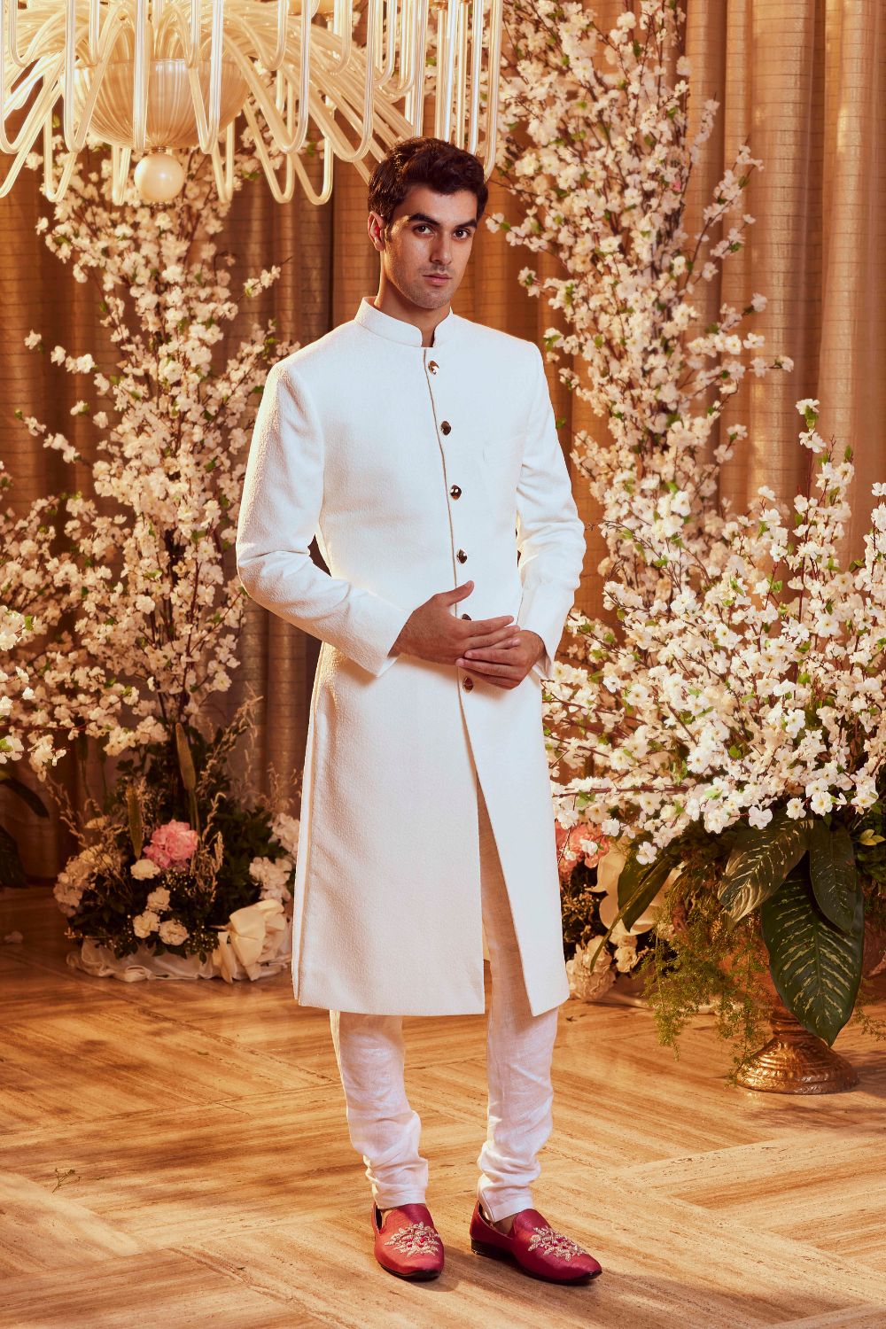 Ivory White Sherwani