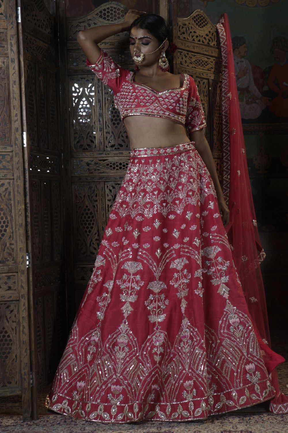 Red Lehenga