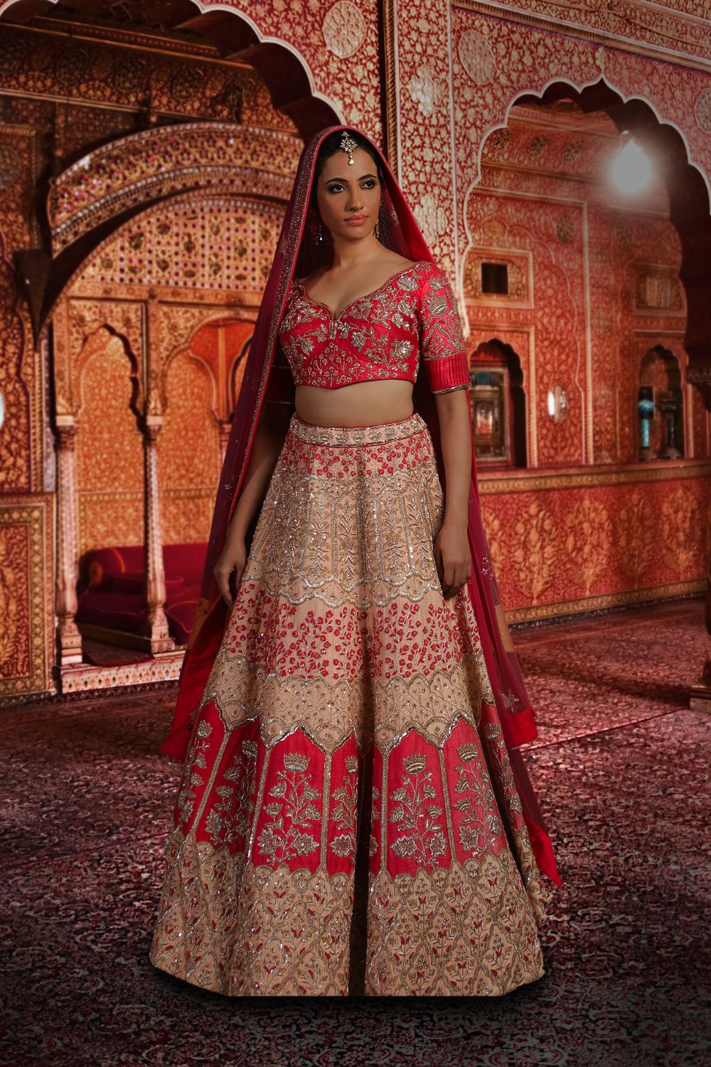 Pastel Peach Lehenga