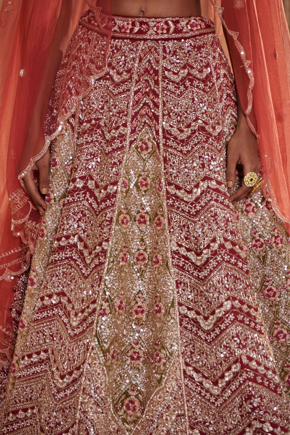 Plum Bridal Lehenga