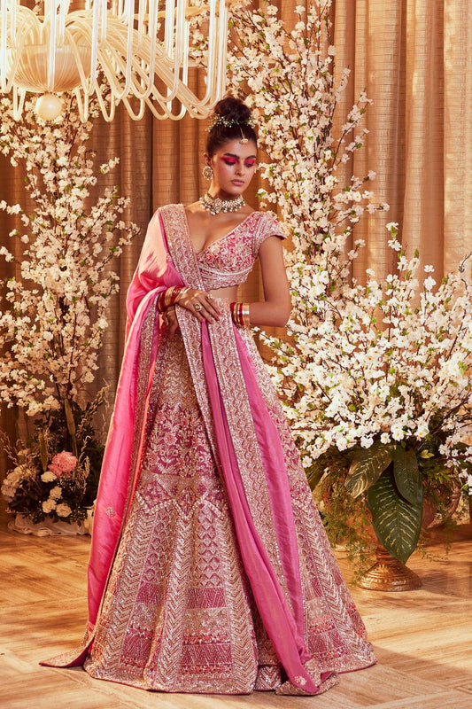 Hawthron Rose Lehenga Set