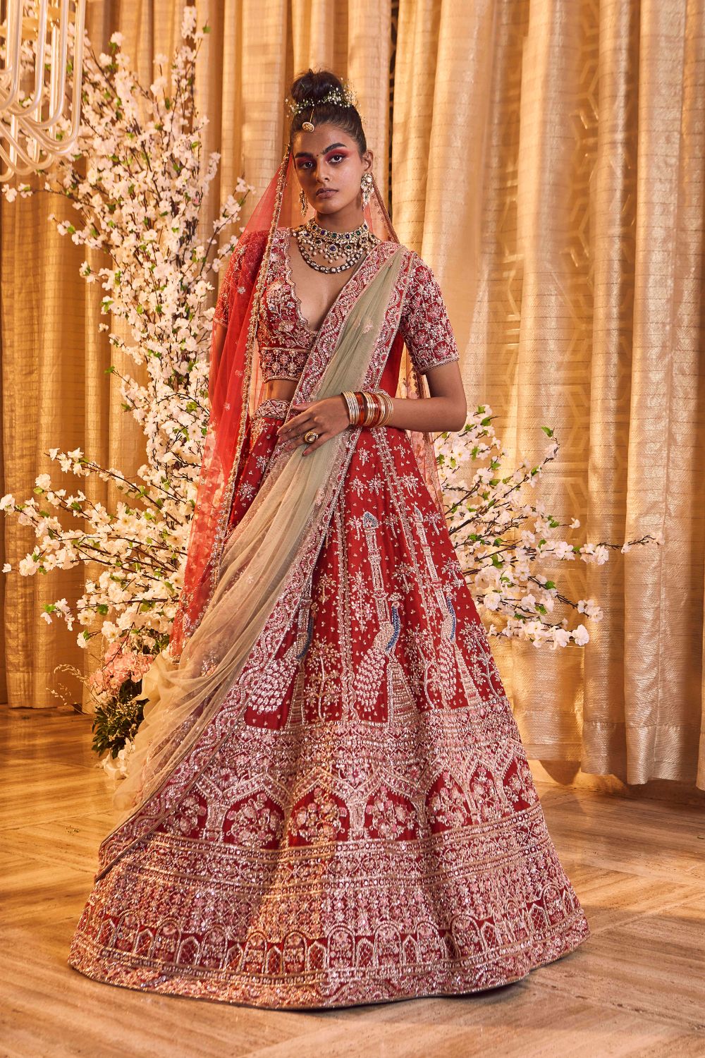 Scarlet Sage Lehenga Set